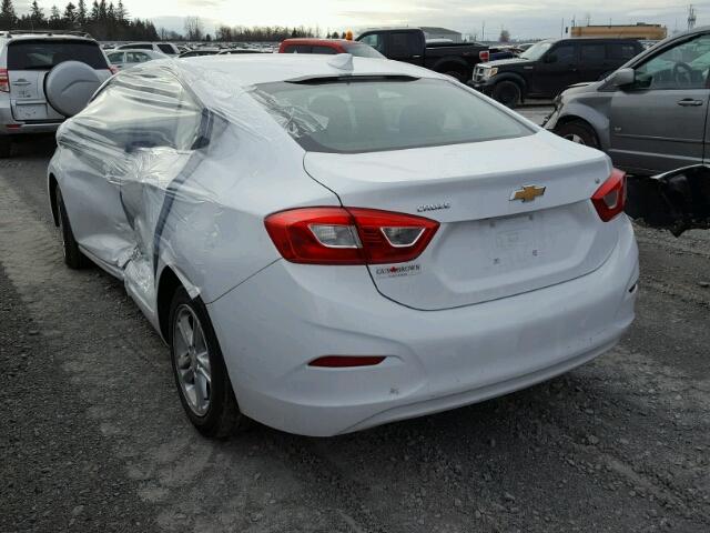 1G1BE5SM0H7227756 - 2017 CHEVROLET CRUZE LT WHITE photo 3