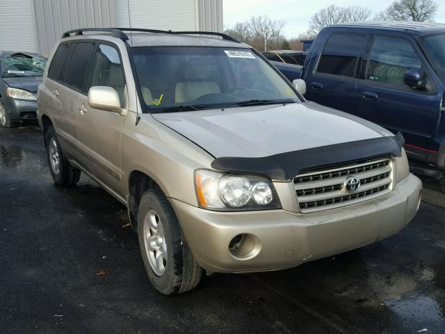 JTEGD21A020030779 - 2002 TOYOTA HIGHLANDER TAN photo 1