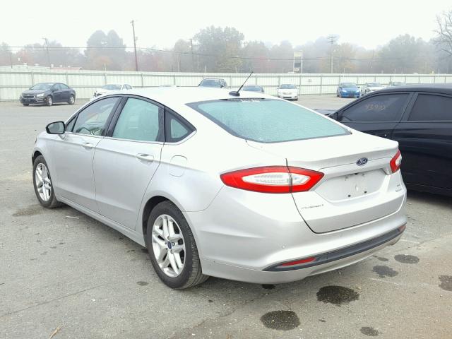 3FA6P0HR8DR345233 - 2013 FORD FUSION SE SILVER photo 3