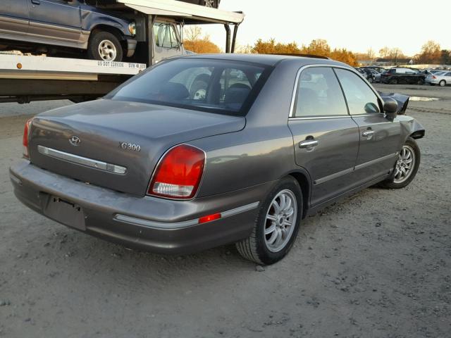 KMHFU45D91A140847 - 2001 HYUNDAI XG 300 GRAY photo 4