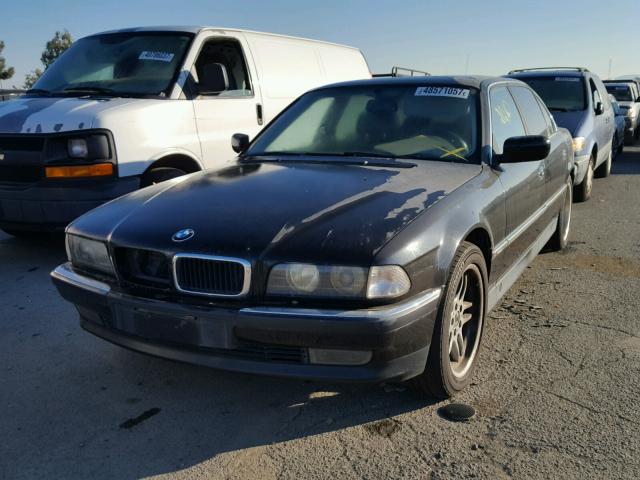 WBAGJ8323WDM18137 - 1998 BMW 740 IL BLACK photo 2