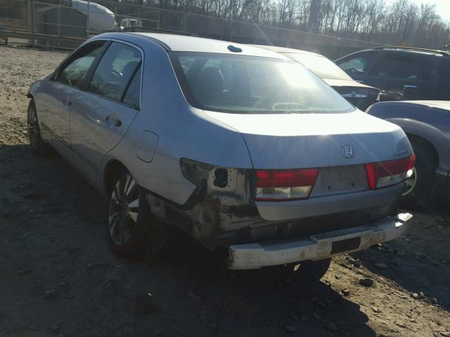 1HGCM56804A107353 - 2004 HONDA ACCORD EX SILVER photo 3