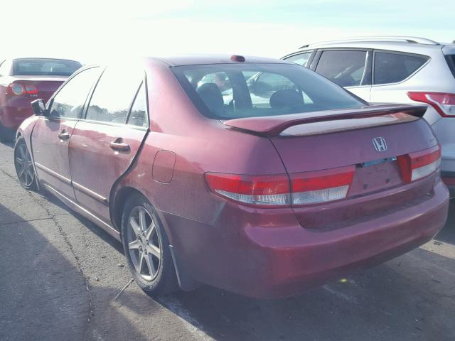 1HGCM66544A041644 - 2004 HONDA ACCORD EX BURGUNDY photo 3