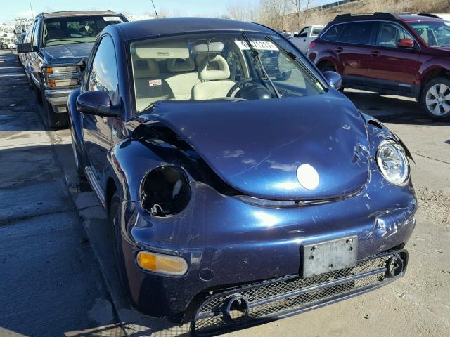 3VWCB21C72M433825 - 2002 VOLKSWAGEN NEW BEETLE BLUE photo 1