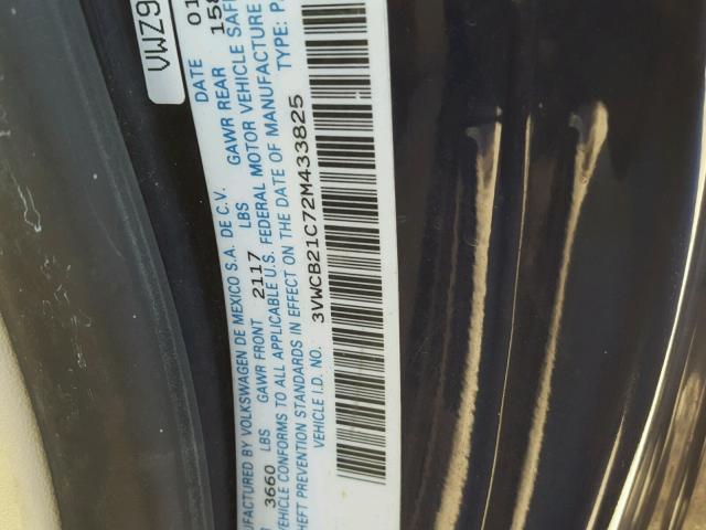 3VWCB21C72M433825 - 2002 VOLKSWAGEN NEW BEETLE 蓝色 照片 10