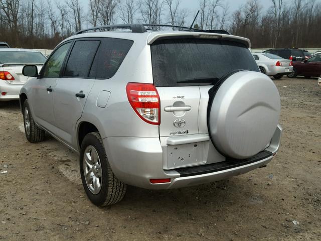 JTMBF4DV2CD043708 - 2012 TOYOTA RAV4 SILVER photo 3