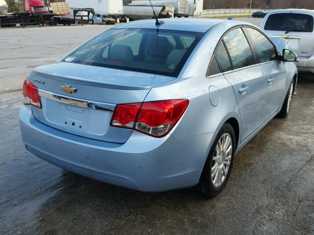 1G1PJ5SC9C7145123 - 2012 CHEVROLET CRUZE ECO BLUE photo 4