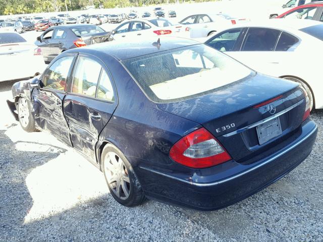 WDBUF56XX7B024420 - 2007 MERCEDES-BENZ E 350 BLUE photo 3