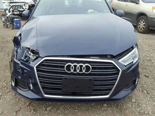 WAUAUGFFXH1062019 - 2017 AUDI A3 PREMIUM BLUE photo 7