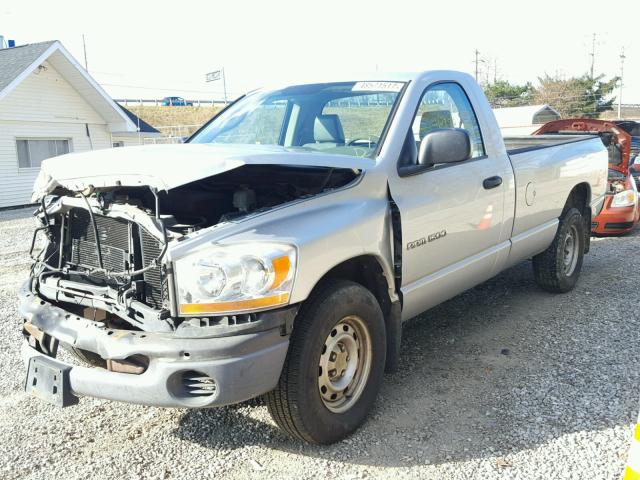 1D7HA16N06J225844 - 2006 DODGE RAM 1500 S SILVER photo 2