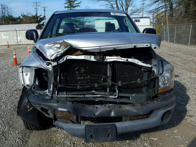 1D7HA16N06J225844 - 2006 DODGE RAM 1500 S SILVER photo 9