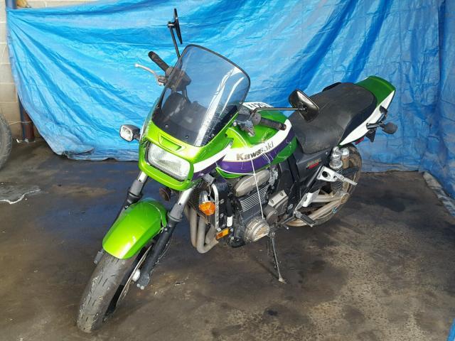 JKAZR9A121A006705 - 2001 KAWASAKI ZR1200 A GREEN photo 2