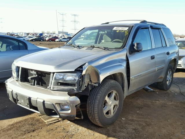 1GNDT13S032355018 - 2003 CHEVROLET TRAILBLAZE TAN photo 2