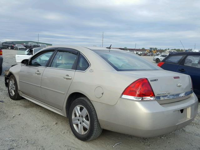 2G1WB57K491134609 - 2009 CHEVROLET IMPALA LS GOLD photo 3