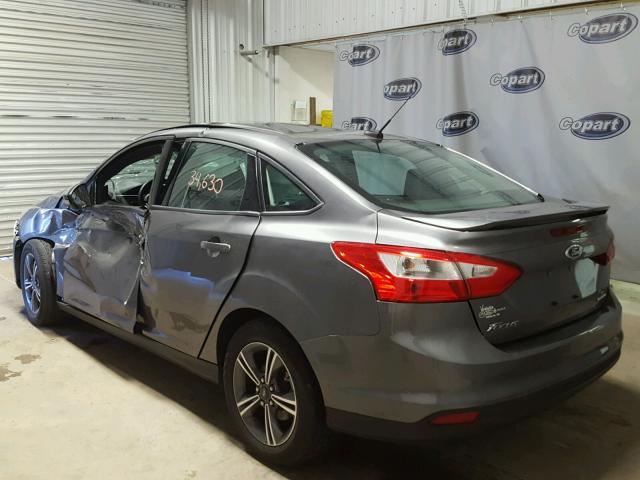 1FADP3F28EL387450 - 2014 FORD FOCUS SE GRAY photo 3