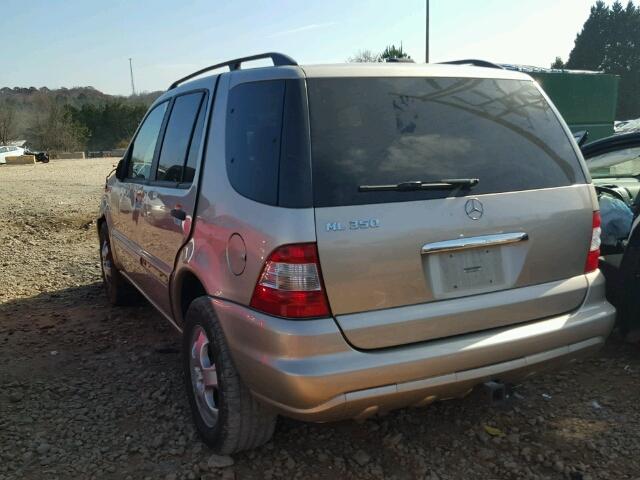 4JGAB57E25A540864 - 2005 MERCEDES-BENZ ML 350 TAN photo 3