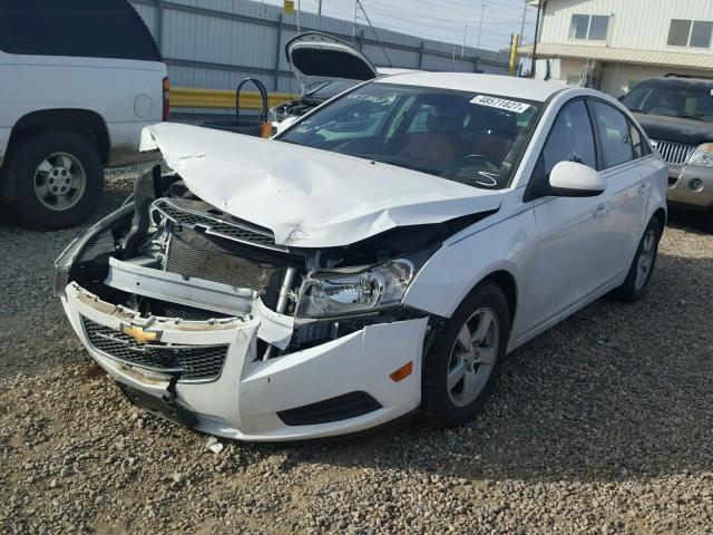 1G1PC5SB5E7161324 - 2014 CHEVROLET CRUZE LT WHITE photo 2