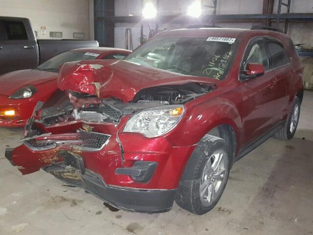 1GNALBEK8EZ129468 - 2014 CHEVROLET EQUINOX LT RED photo 2