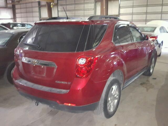 1GNALBEK8EZ129468 - 2014 CHEVROLET EQUINOX LT RED photo 4