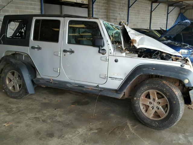 1J4GB59137L111484 - 2007 JEEP WRANGLER S GRAY photo 9