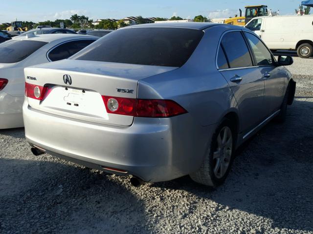 JH4CL96834C804589 - 2004 ACURA TSX SILVER photo 4