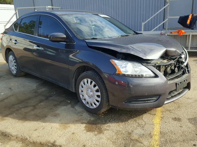 1N4AB7AP6EN855319 - 2014 NISSAN SENTRA S GRAY photo 1