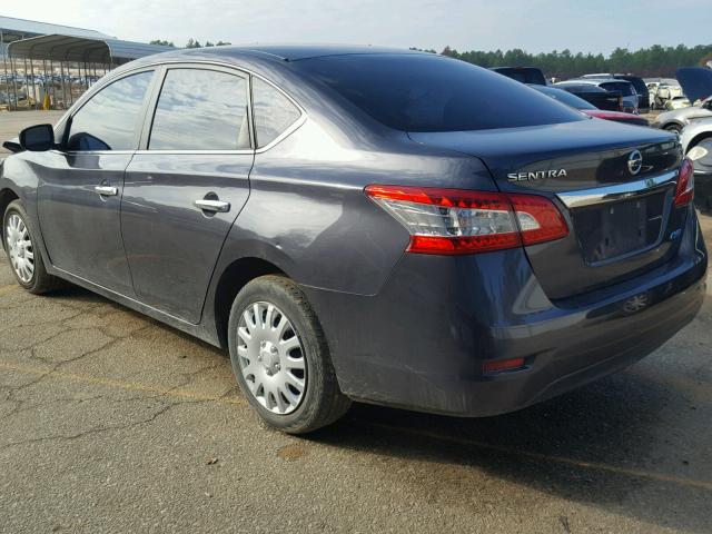 1N4AB7AP6EN855319 - 2014 NISSAN SENTRA S GRAY photo 3