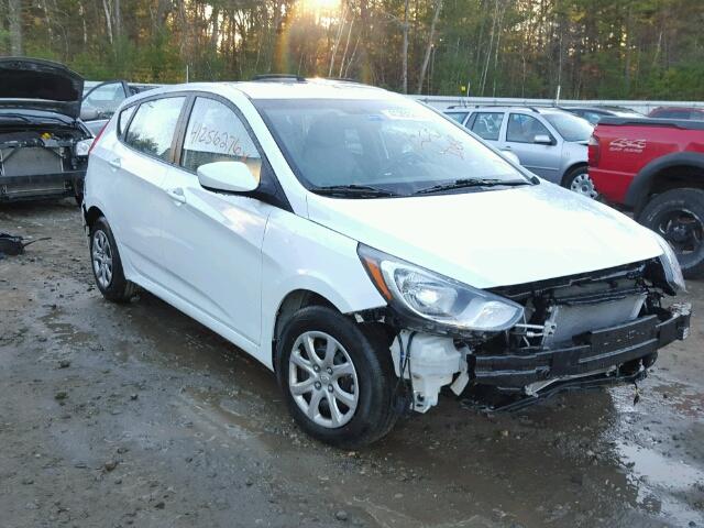 KMHCT5AE0EU176893 - 2014 HYUNDAI ACCENT GLS WHITE photo 1