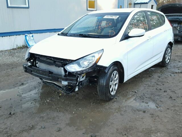 KMHCT5AE0EU176893 - 2014 HYUNDAI ACCENT GLS WHITE photo 2