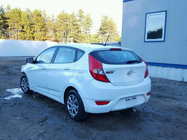 KMHCT5AE0EU176893 - 2014 HYUNDAI ACCENT GLS WHITE photo 3