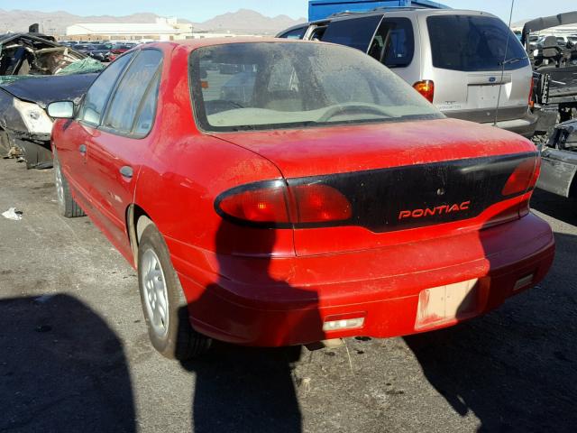 3G2JB5246WS831701 - 1998 PONTIAC SUNFIRE SE RED photo 3