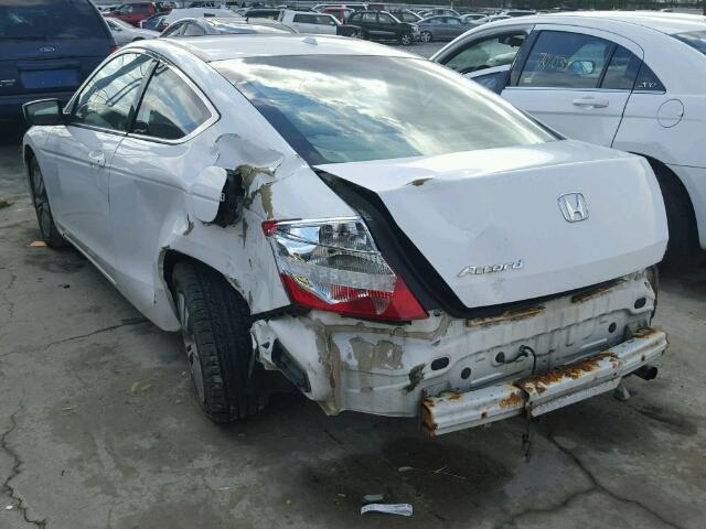 1HGCS12858A013043 - 2008 HONDA ACCORD EXL WHITE photo 3