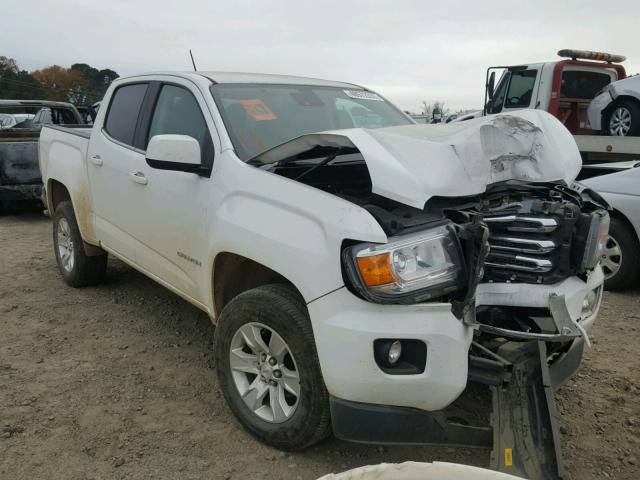 1GTG5BE31F1257914 - 2015 GMC CANYON SLE WHITE photo 1