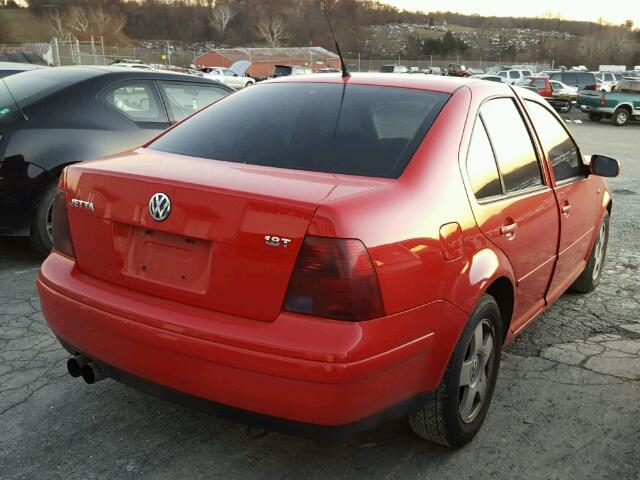 3VWSE69M52M146328 - 2002 VOLKSWAGEN JETTA GLS RED photo 4