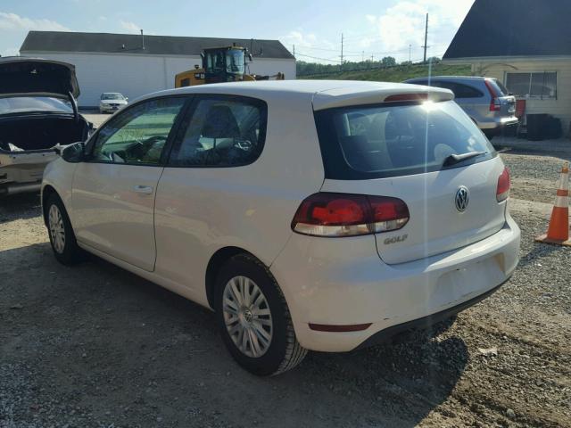 WVWAB7AJ2BW094493 - 2011 VOLKSWAGEN GOLF WHITE photo 3