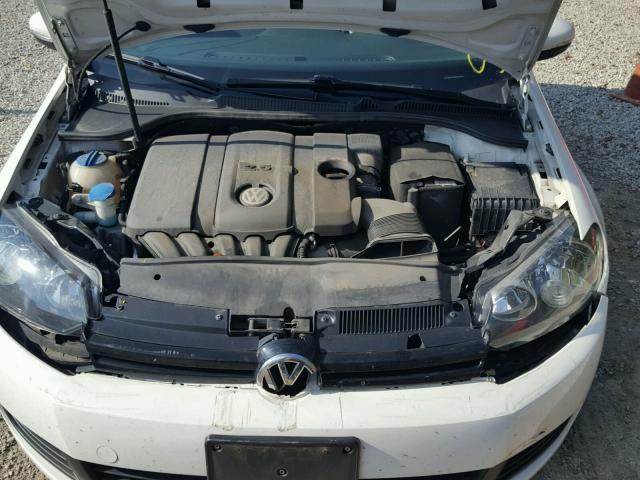 WVWAB7AJ2BW094493 - 2011 VOLKSWAGEN GOLF WHITE photo 7