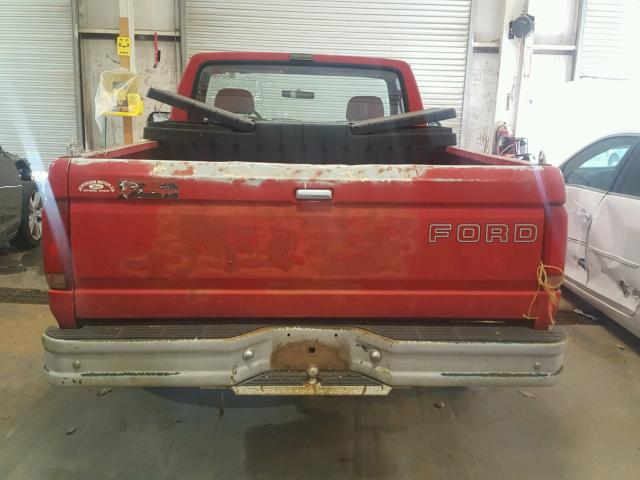 1FTDF15Y0PNA46266 - 1993 FORD F150 RED photo 6