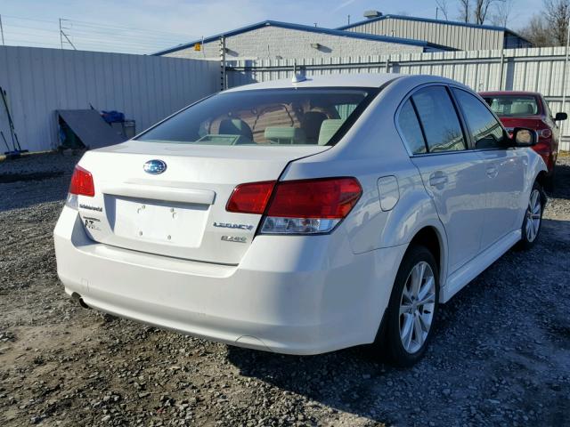 4S3BMBC6XE3020139 - 2014 SUBARU LEGACY 2.5 WHITE photo 4