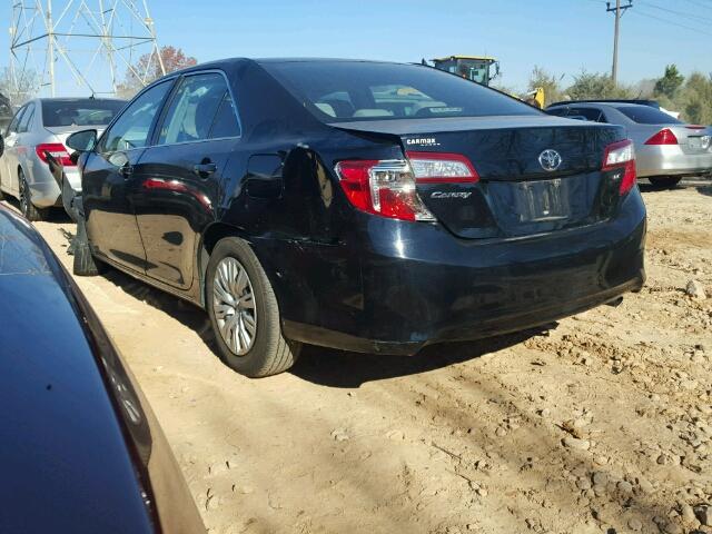 4T4BF1FK7DR335780 - 2013 TOYOTA CAMRY L BLACK photo 3