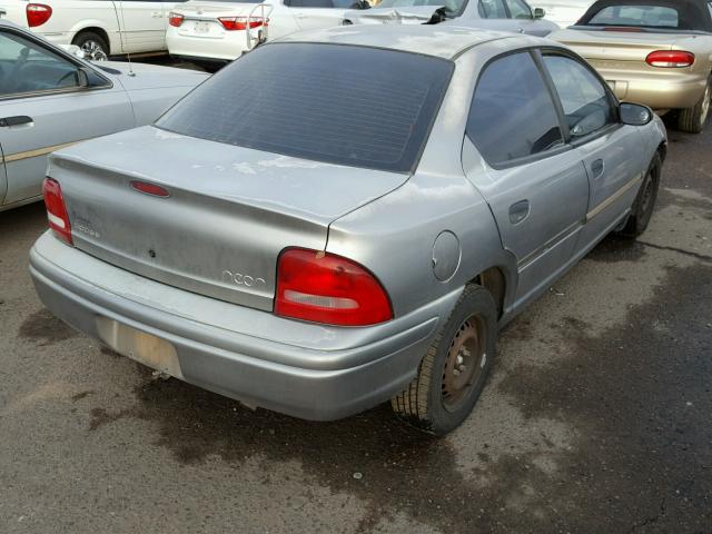 1B3ES47CXXD165209 - 1999 DODGE NEON HIGHL SILVER photo 4