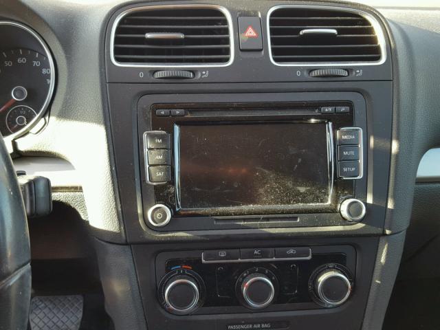 WVWBM7AJXBW148881 - 2011 VOLKSWAGEN GOLF WHITE photo 9