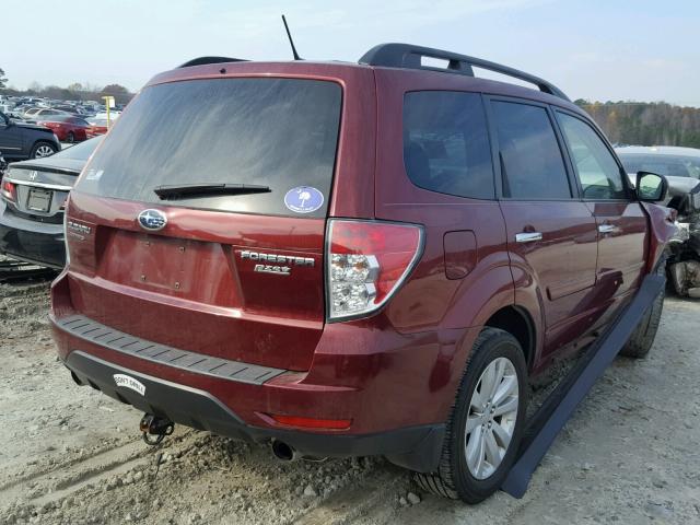 JF2SHADCXCH445591 - 2012 SUBARU FORESTER 2 RED photo 4
