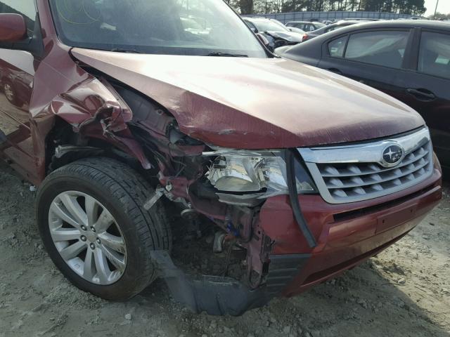 JF2SHADCXCH445591 - 2012 SUBARU FORESTER 2 RED photo 9