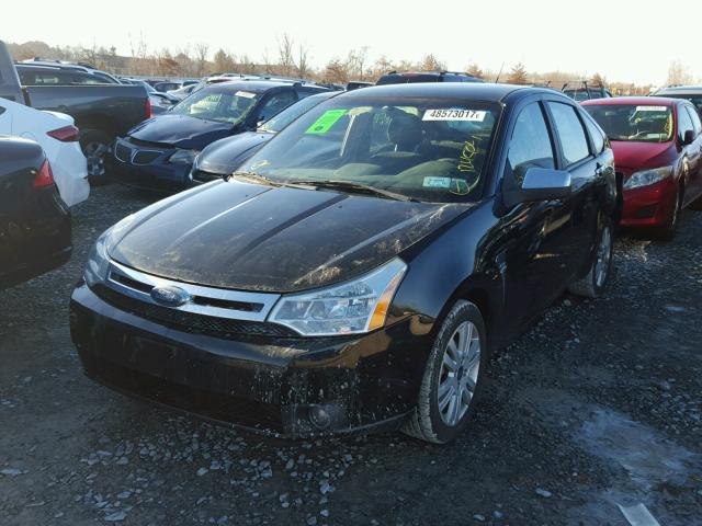 1FAHP35N78W165370 - 2008 FORD FOCUS SE BLACK photo 2