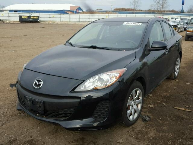 JM1BL1UF1C1656680 - 2012 MAZDA 3 I BLACK photo 2