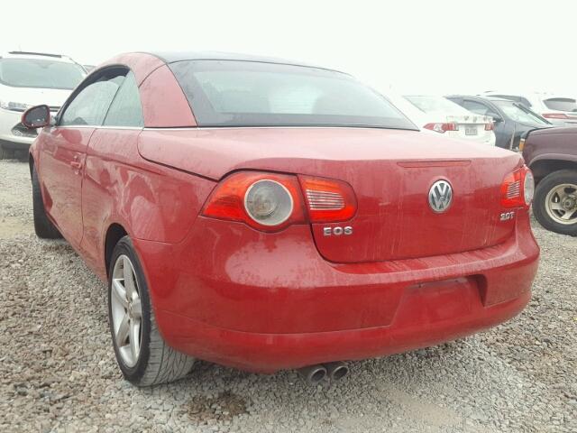 WVWDA71F27V002324 - 2007 VOLKSWAGEN EOS 2.0T S წითელი ფოტო 3