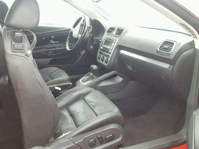 WVWDA71F27V002324 - 2007 VOLKSWAGEN EOS 2.0T S წითელი ფოტო 5