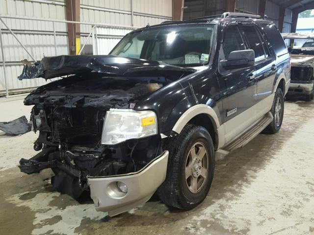 1FMFU17507LA57633 - 2007 FORD EXPEDITION BLACK photo 2