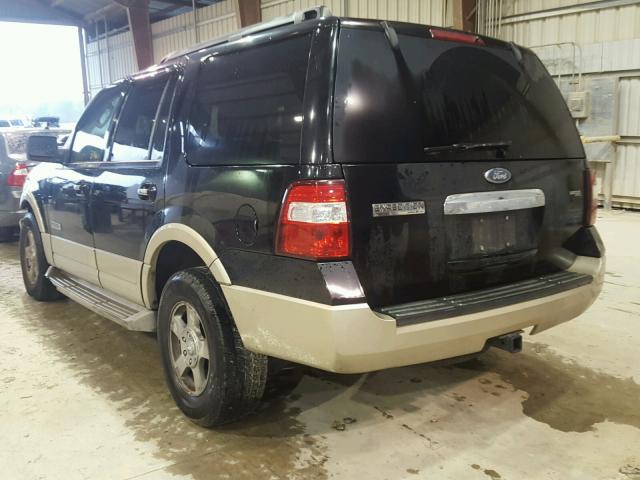 1FMFU17507LA57633 - 2007 FORD EXPEDITION BLACK photo 3