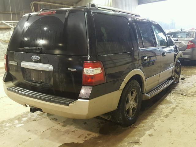 1FMFU17507LA57633 - 2007 FORD EXPEDITION BLACK photo 4